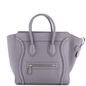 Celine Luggage Bag Grainy Leather Mini #247687C10B